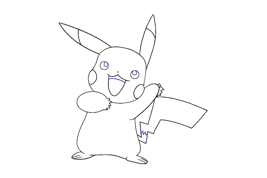 如何画皮卡丘神奇宝贝-图19