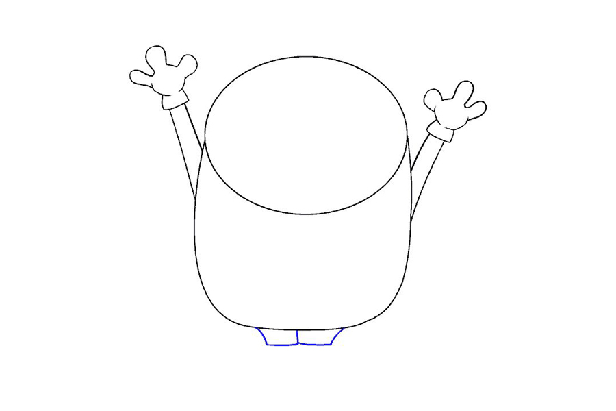 如何画小黄人鲍勃-图7