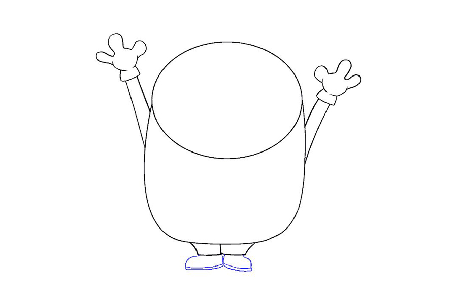 如何画小黄人鲍勃-图8