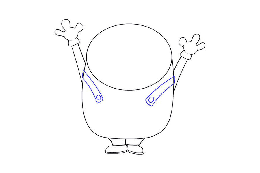 如何画小黄人鲍勃-图9