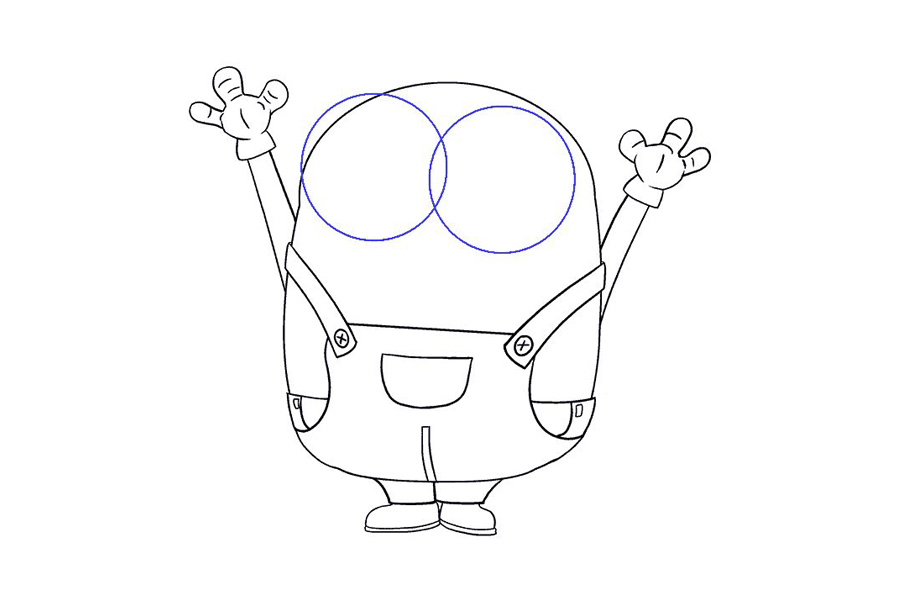 如何画小黄人鲍勃-图14