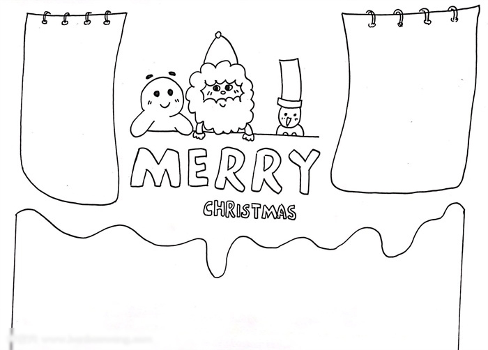 纯英文版圣诞节手抄报-图2