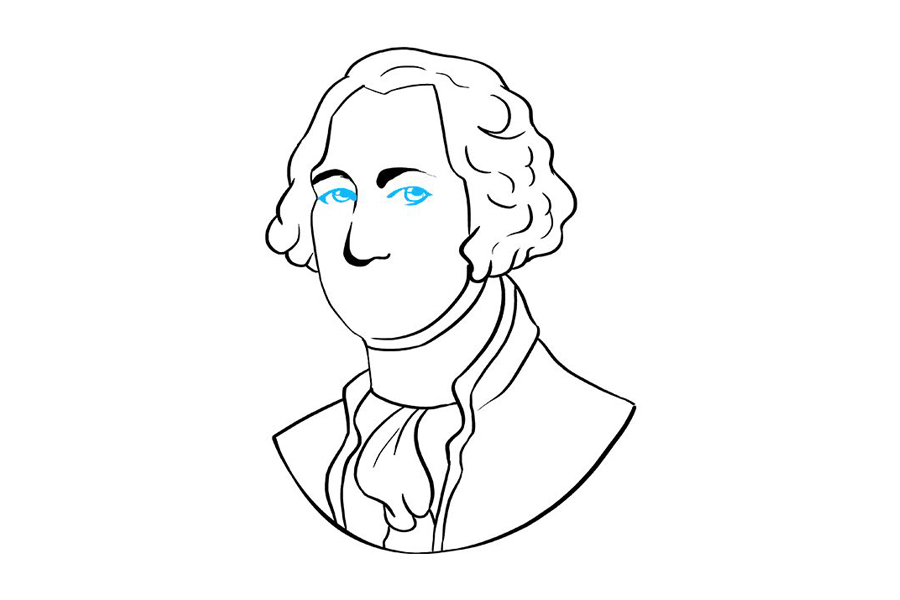 如何画乔治华盛顿-图8