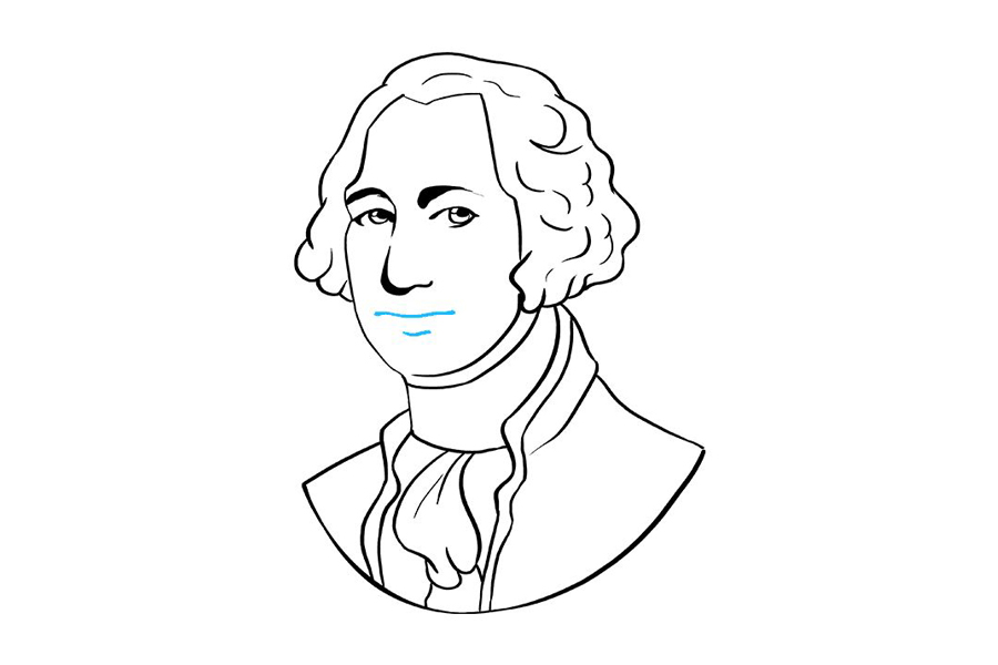 如何画乔治华盛顿-图9