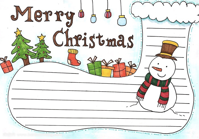 漂亮的圣诞节手抄报