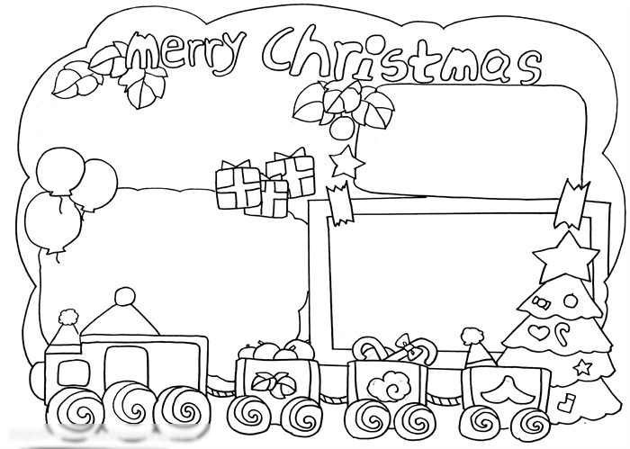 超好看的圣诞节手抄报-图3