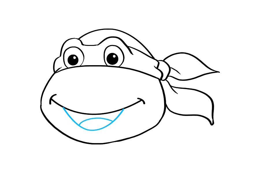 忍者神龟头部画法步骤-图9