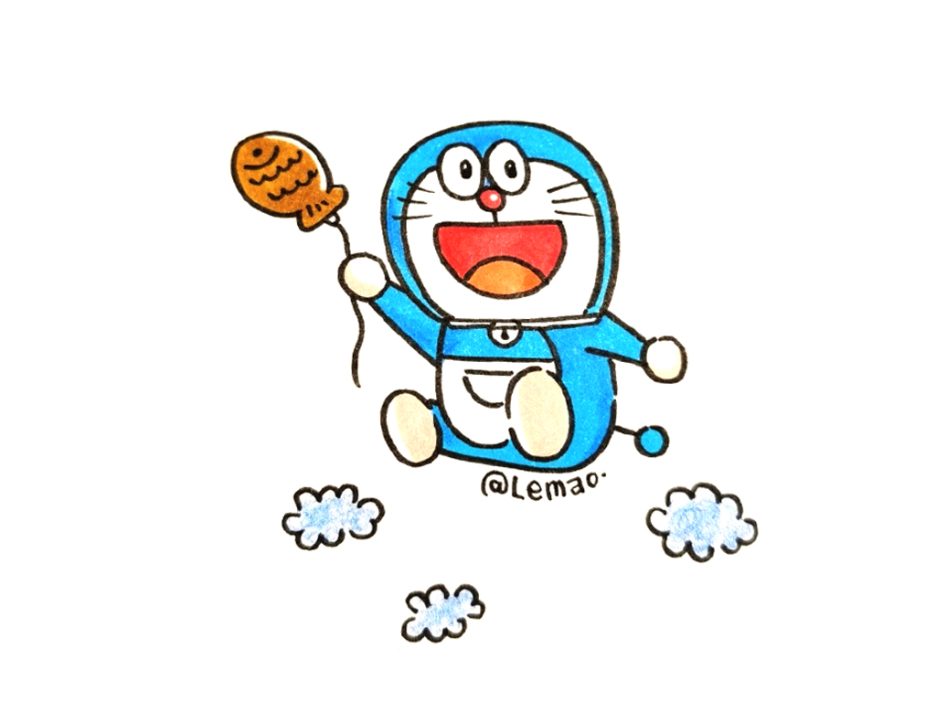 哆啦A梦简笔画图片-图2