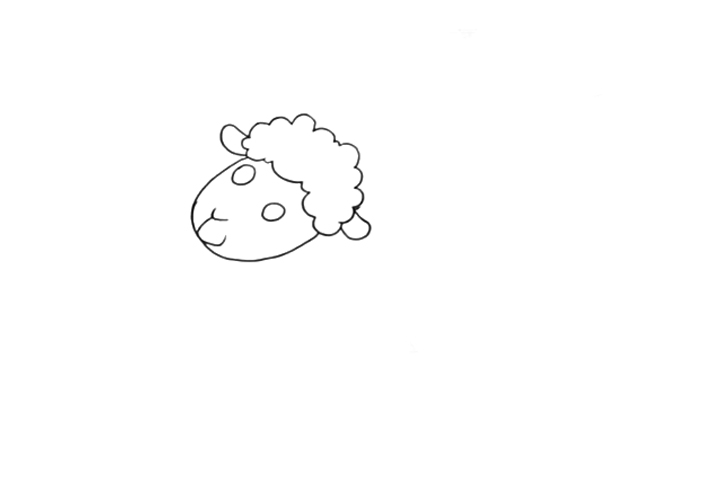 简单绵羊怎么画-图1