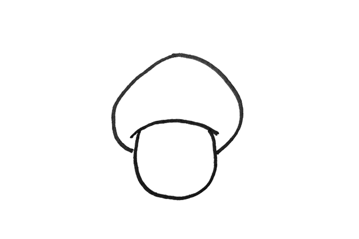 可爱的小蘑菇怎么画-图1