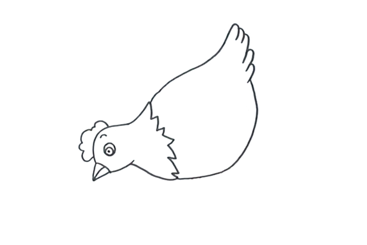 一步一步学画母鸡-图2