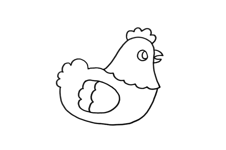 母鸡孵蛋怎么画-图2