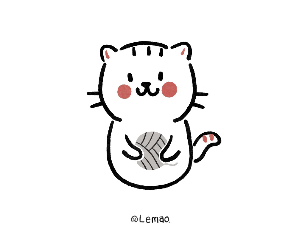 简单可爱的小猫简笔画-图3