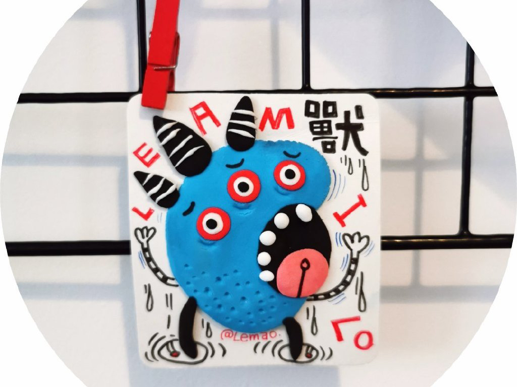 简单的创意怪兽粘土画 夏日炎炎捏个小怪兽吧-图1