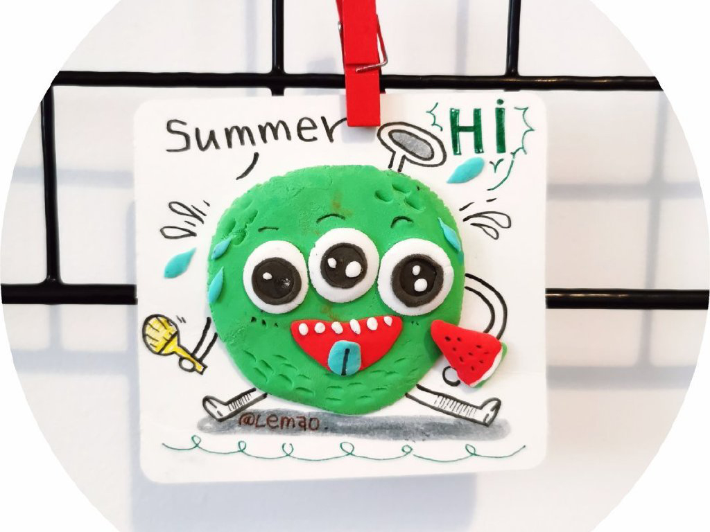 简单的创意怪兽粘土画 夏日炎炎捏个小怪兽吧-图2