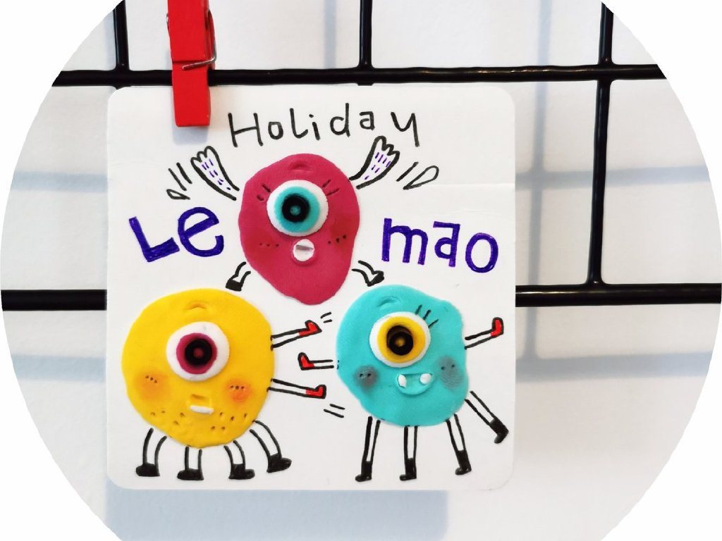 简单的创意怪兽粘土画 夏日炎炎捏个小怪兽吧-图4