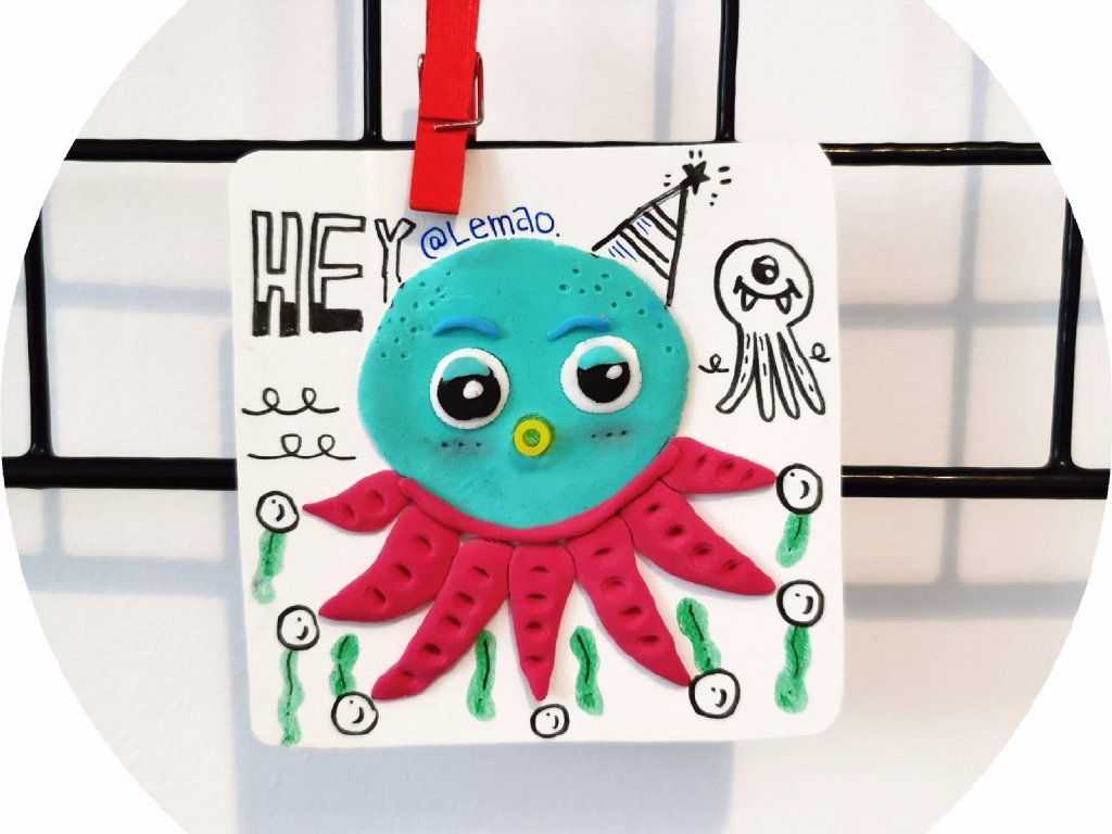 简单的创意怪兽粘土画 夏日炎炎捏个小怪兽吧-图6