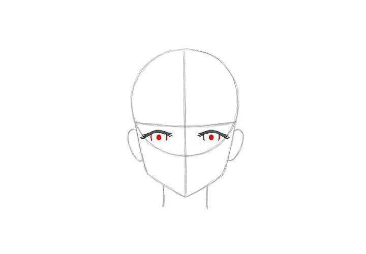 画短发女孩漫画-害怕表情的画法-图6