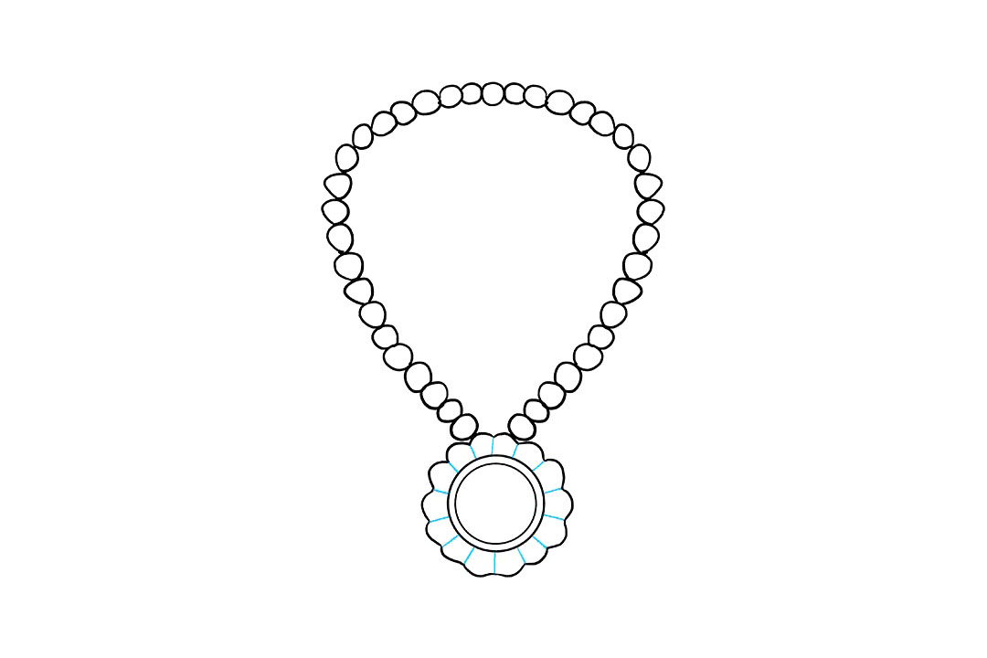 钻石项链的画法-图6