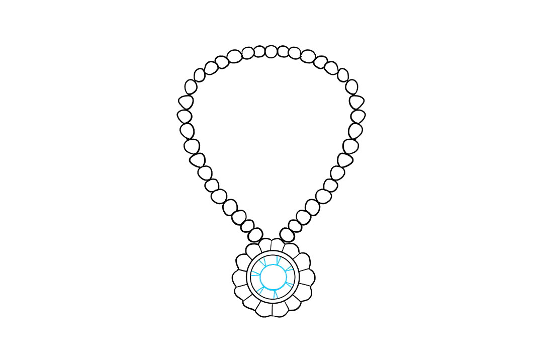 钻石项链的画法-图7