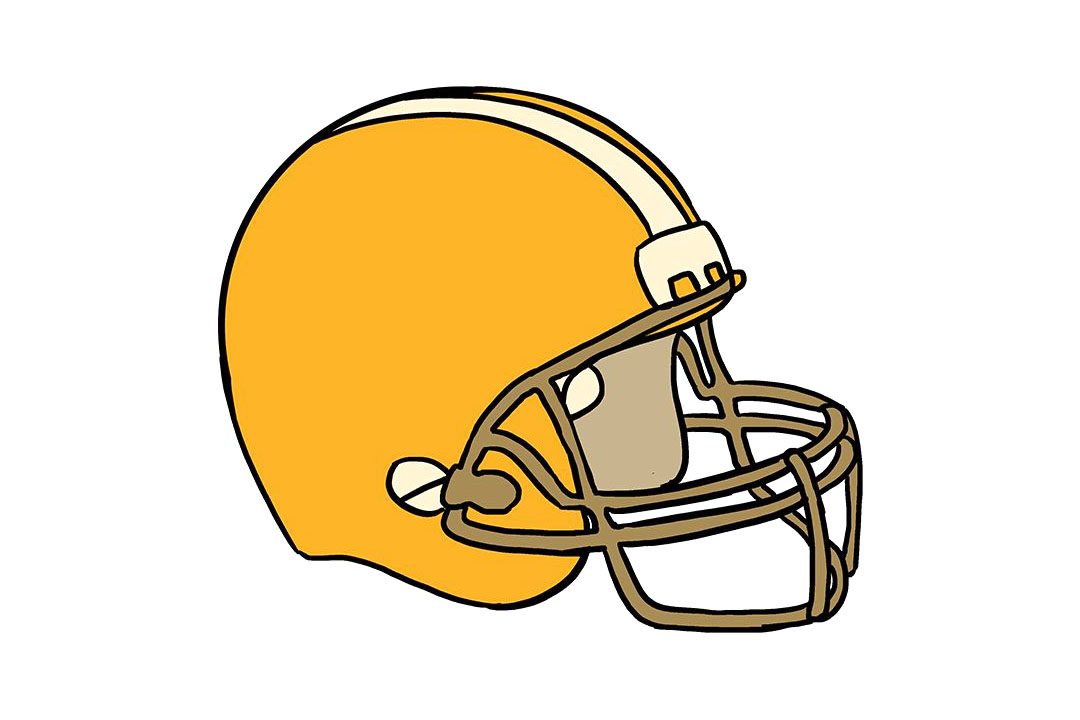 橄榄球运动员头盔怎么画
