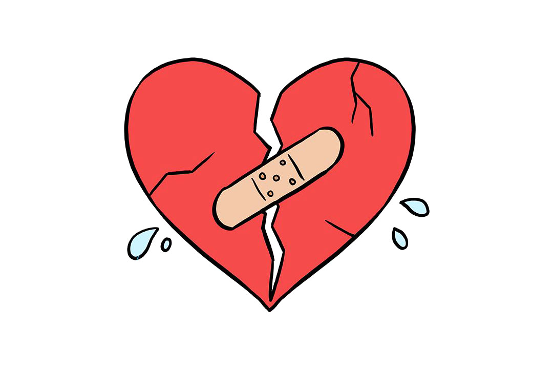 如何画破碎的心