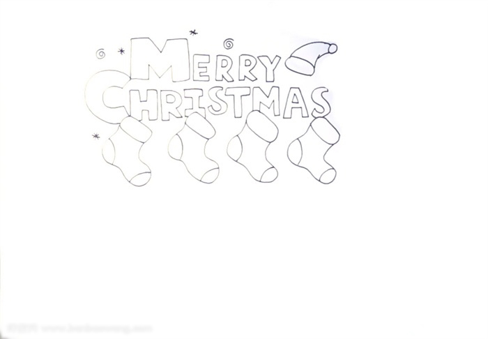 圣诞节手抄报英文素材-图1