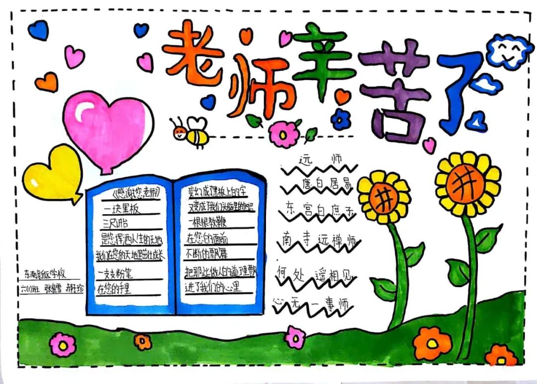 老师您辛苦了小学生手抄报绘画-图2