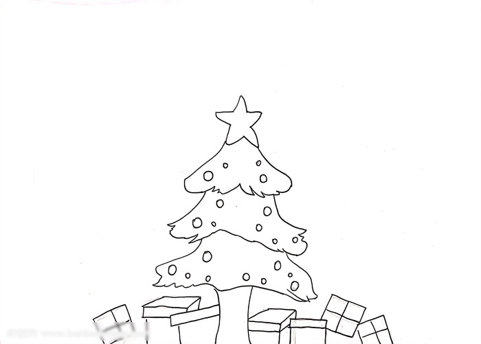 圣诞节手抄报绘画作品-图1