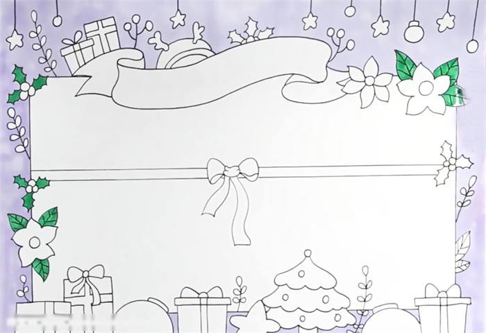 圣诞节手抄报卡片版-图3