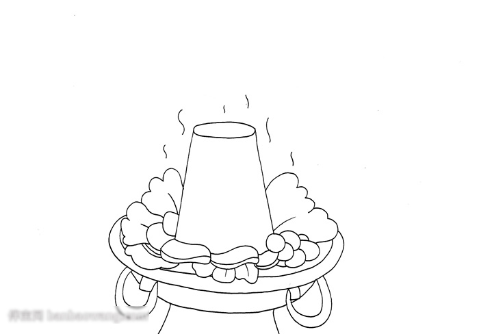 中国美食手抄报简单漂亮-图1