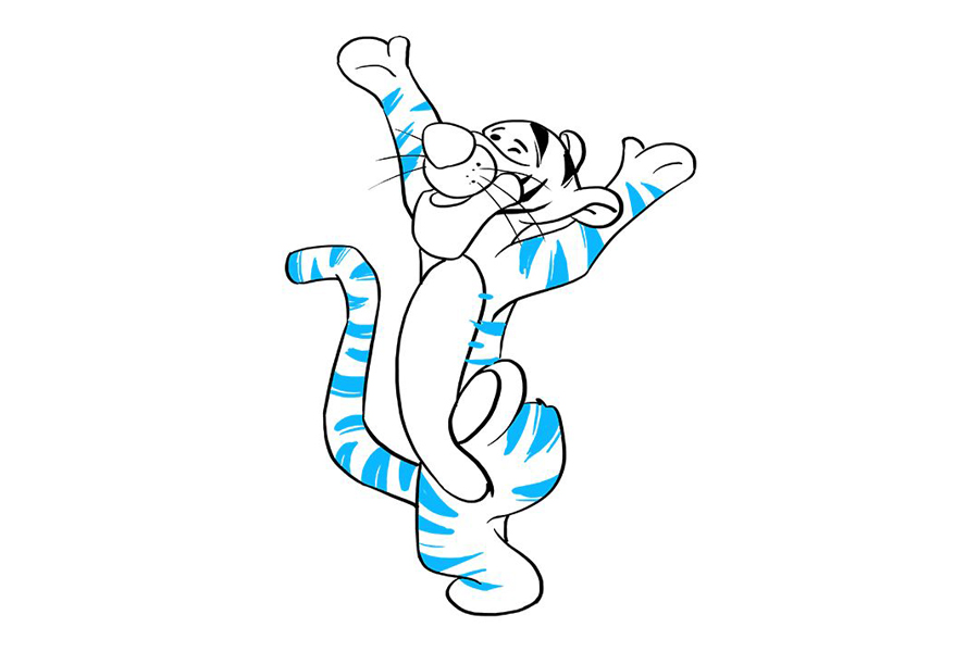 如何画跳跳虎-图9