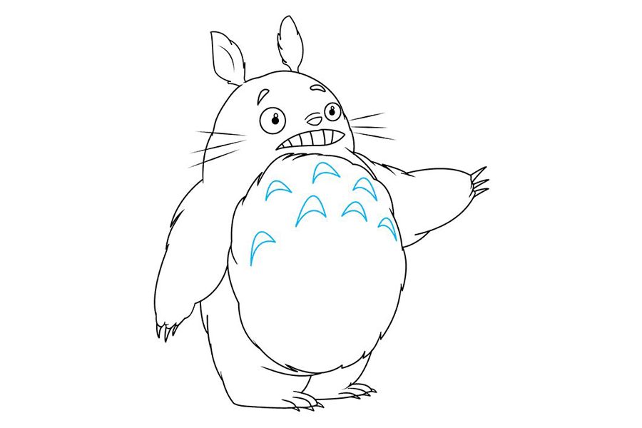 一步一步学画龙猫-图8