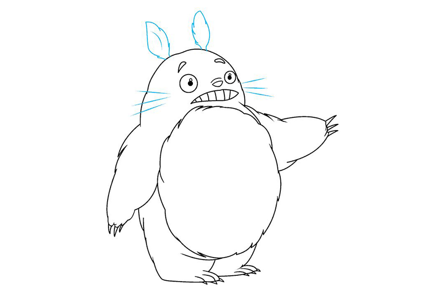 一步一步学画龙猫-图7