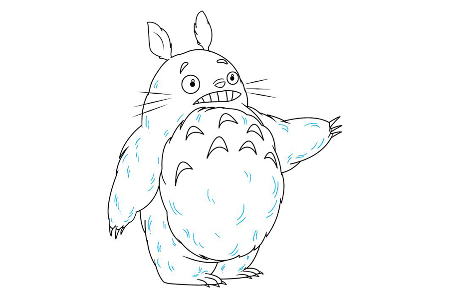 一步一步学画龙猫-图9