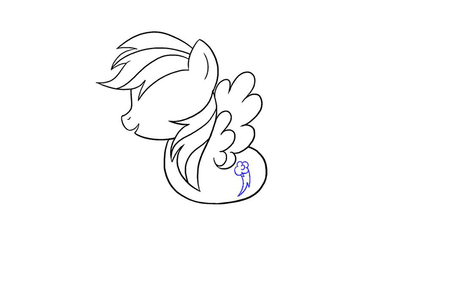 小马宝莉云宝黛西怎么画-图13