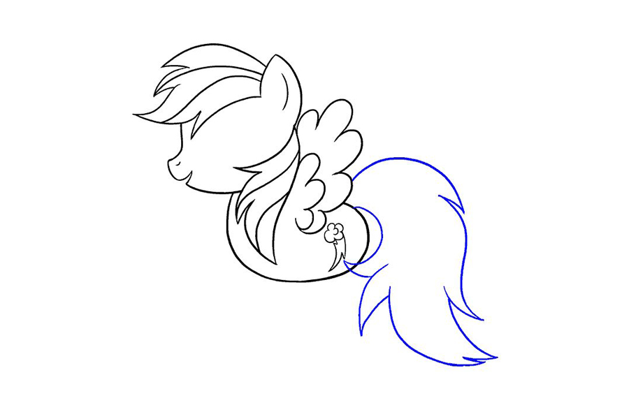 小马宝莉云宝黛西怎么画-图14