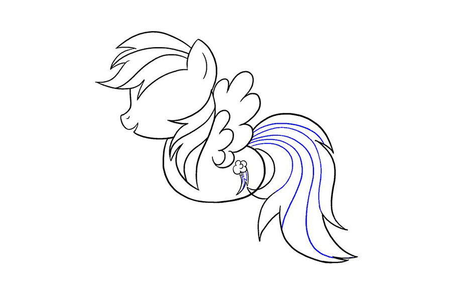 小马宝莉云宝黛西怎么画-图15