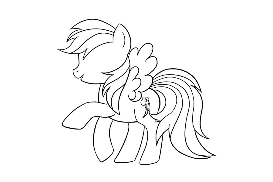 小马宝莉云宝黛西怎么画-图17