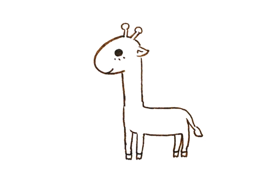 一步一步学画长颈鹿-图5
