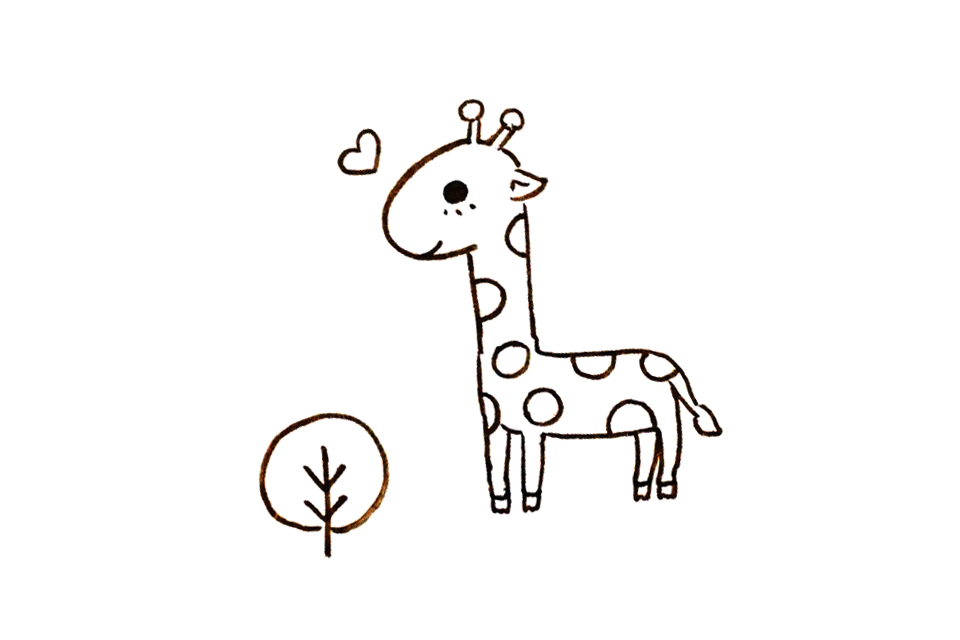 一步一步学画长颈鹿-图7