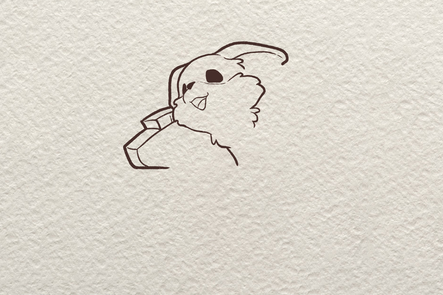 狗狗版射手座简笔画怎么画-图3