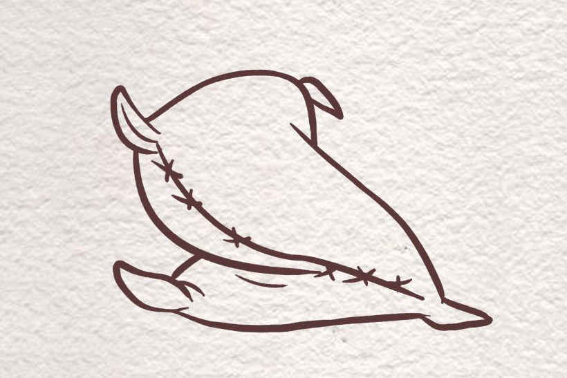 会武术的枕头简笔画图片-图7