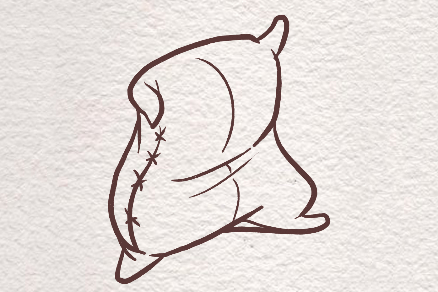 会武术的枕头简笔画图片