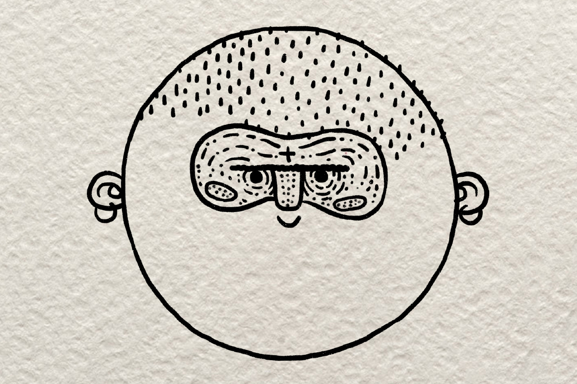 超简单维京风人物头像简笔画画法-图7