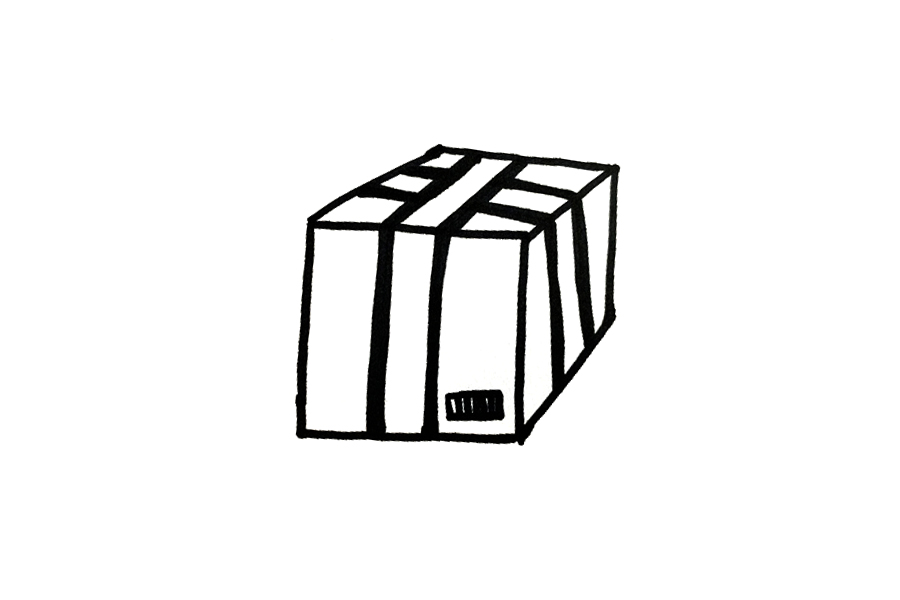简单的包裹箱子简笔画画法步骤-图4