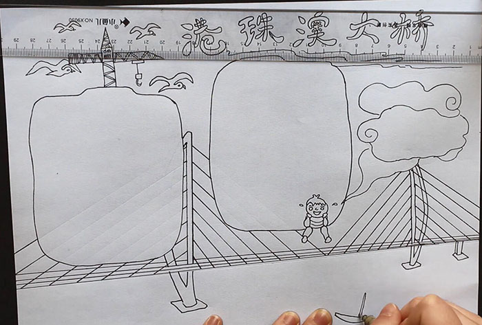 港澳珠大桥手抄报一等奖-图3