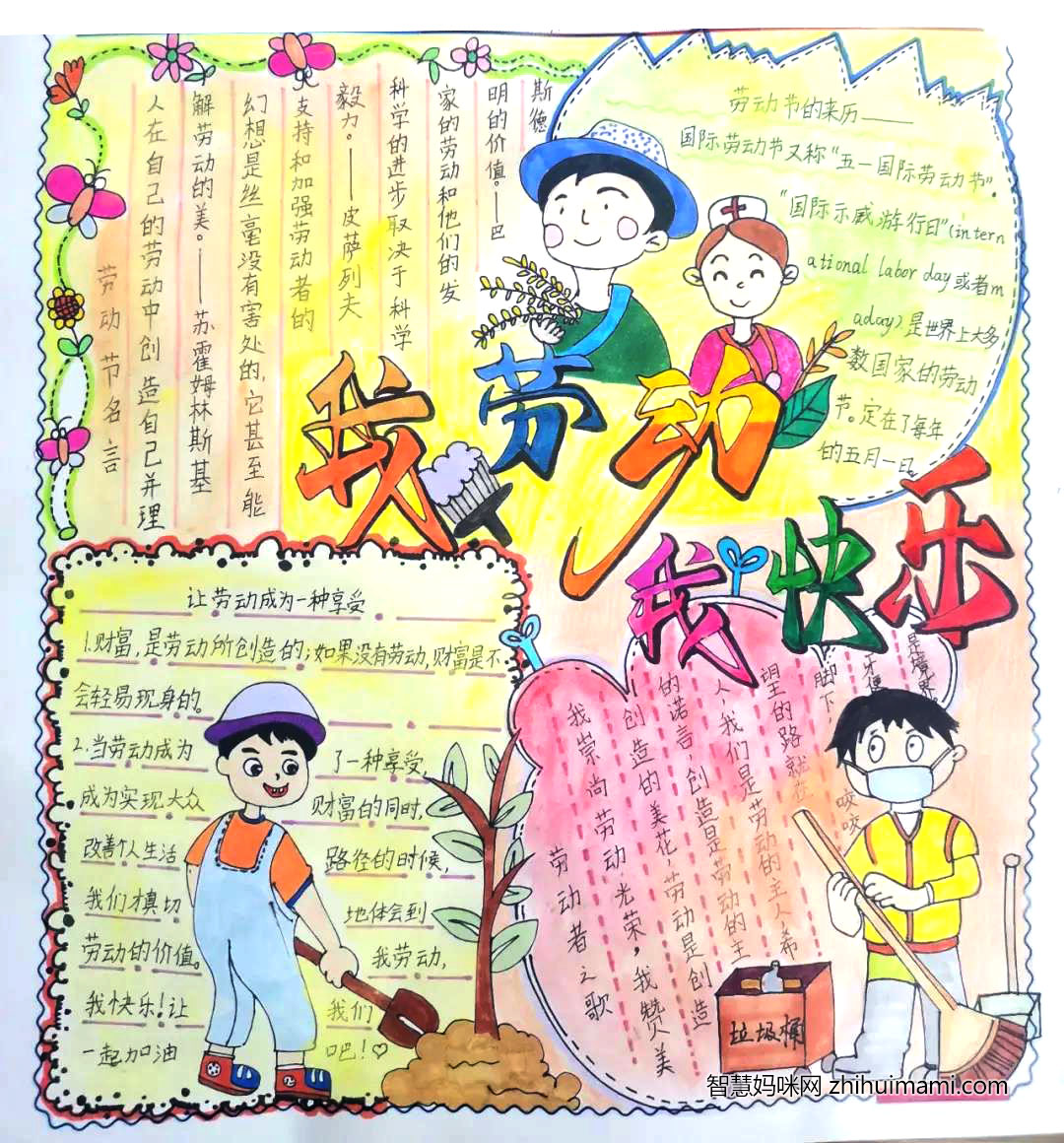 我劳动我快乐手抄报绘画图片-图3