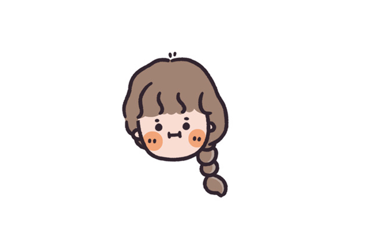 一组超可爱小女孩头像简笔画图片-图5