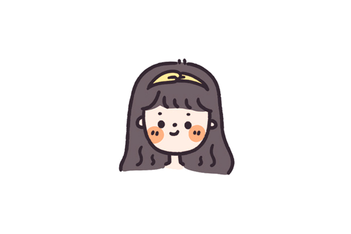 一组超可爱小女孩头像简笔画图片-图8